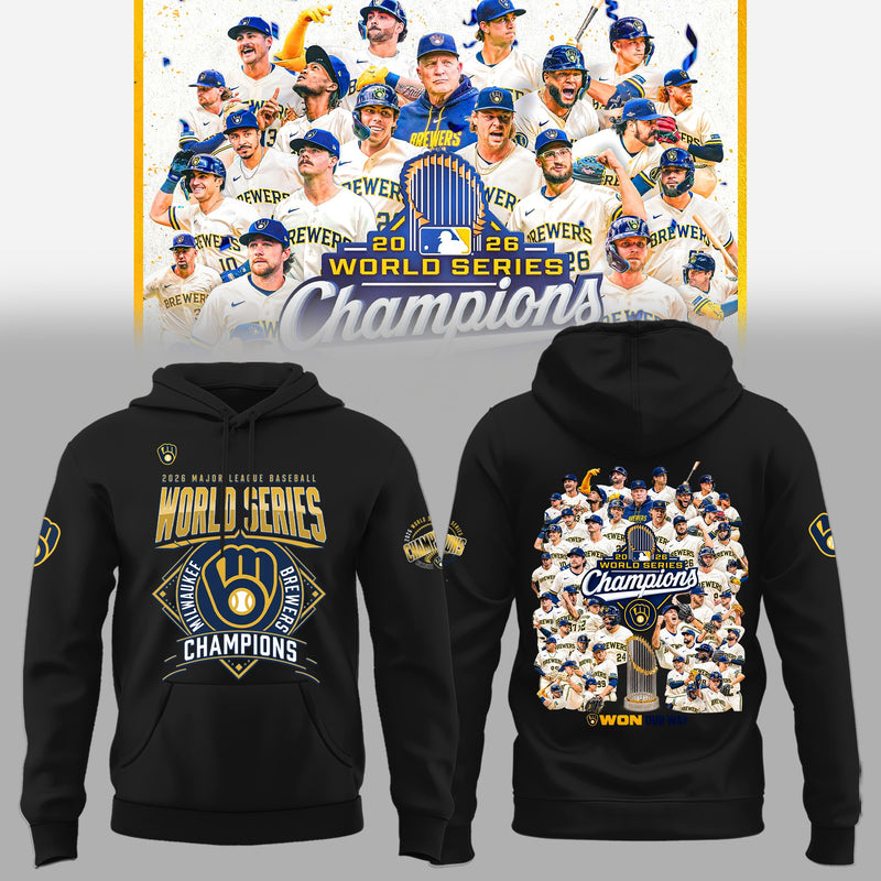 Milwaukee Black Skyline Baseball Hoodie