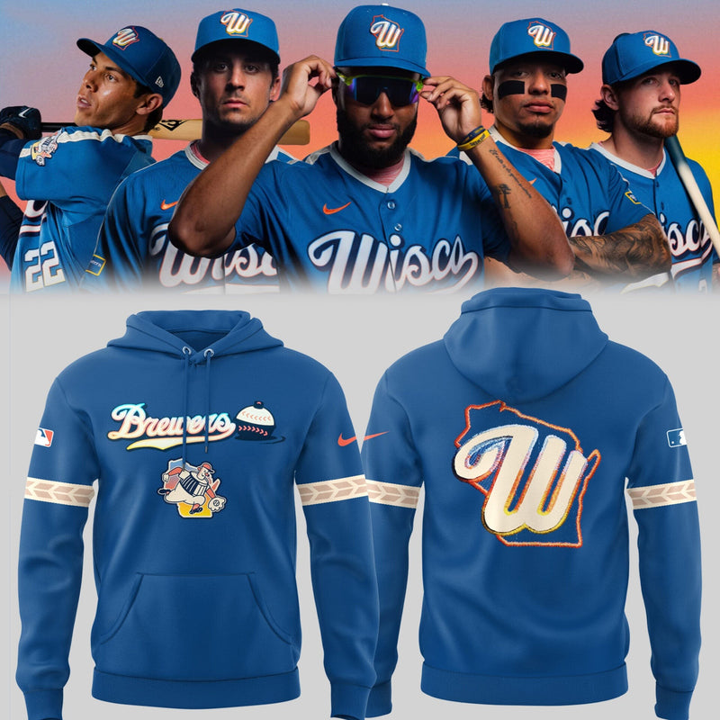 Milwaukee Wisco Way Royal Blue Baseball Hoodie