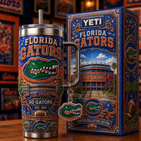 Gainesville Gator Football Glam 40oz Tumbler