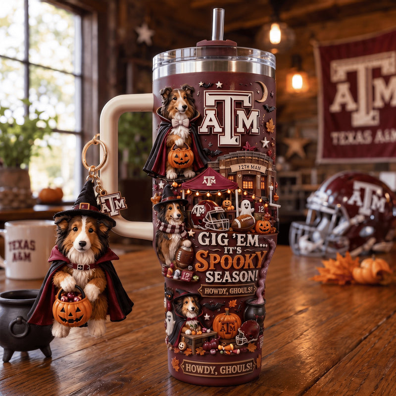 Texas Aggie Football Glam 40oz Tumbler
