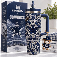 Dallas Football Glam 40oz Tumbler