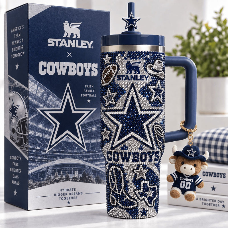 Dallas Football Glam 40oz Tumbler