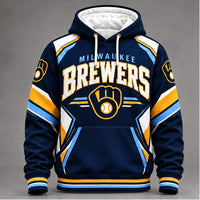 Milwaukee Columbia Blue Accent Baseball Hoodie