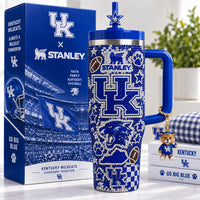 Kentucky Wildcat Blue Gilded 40oz Tumbler