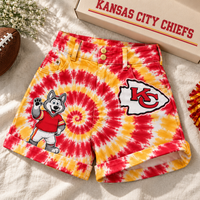 Kansas City Tie-Dye Spiral Cuffed Shorts