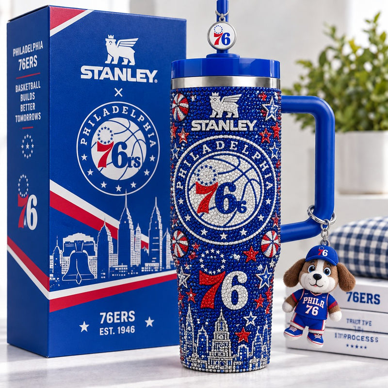 Philadelphia Basketball Jewel 40oz Tumbler