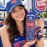 Detroit Basketball Jewel 40oz Tumbler