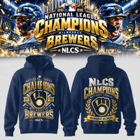 Milwaukee Wreath Navy Baseball Hoodie