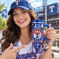 Texas Ranger Baseball Gilded 40oz Tumbler