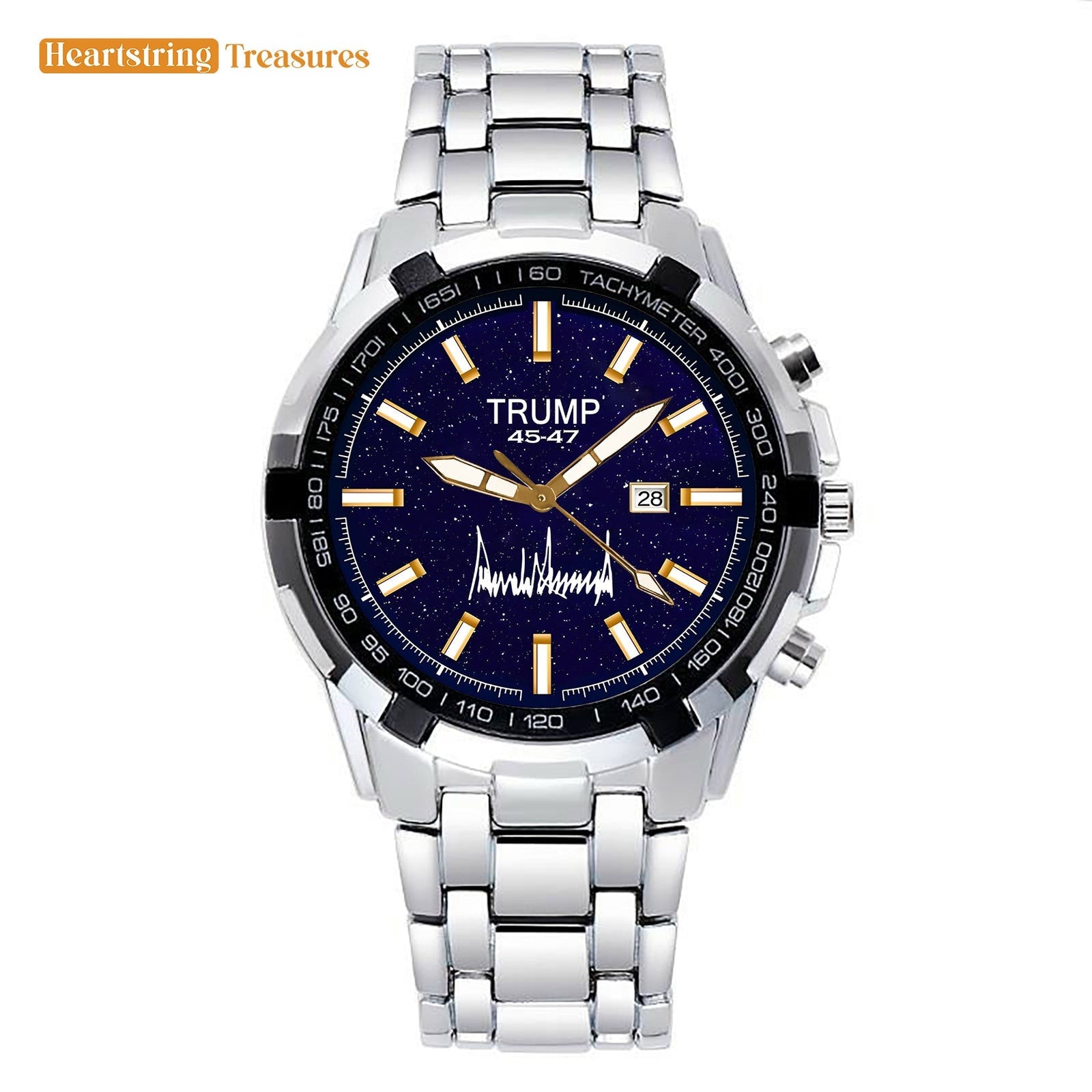 TRUMP Watch 45 - 47 Stainless steel - Galaxy Blue Dial