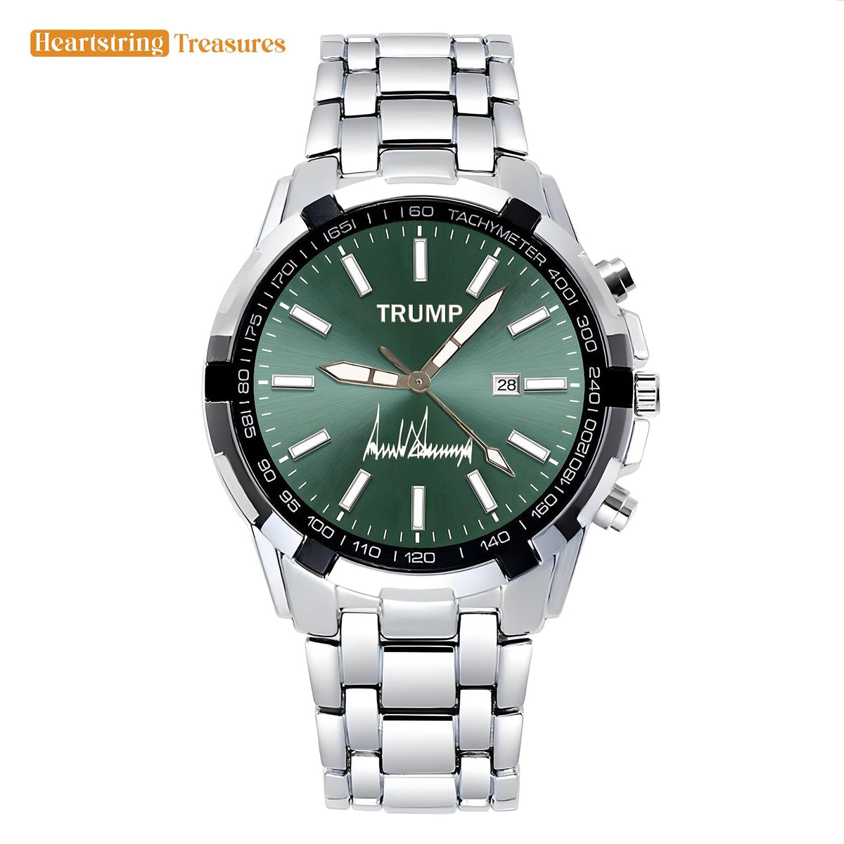 TRUMP Watch 2025 - Emerald Glow Dial - Gift Watch for Fans