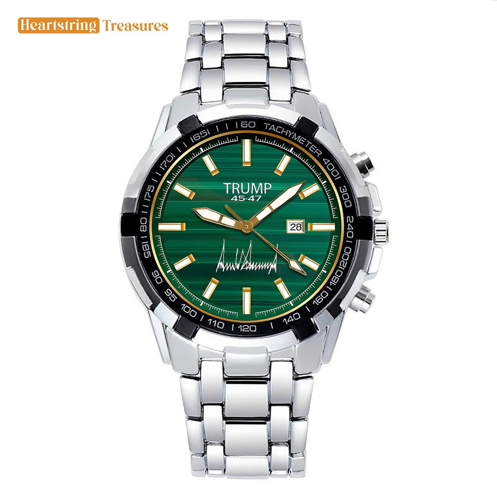 TRUMP Watch 45 - 47 Stainless steel - Emerald Leaf Dial