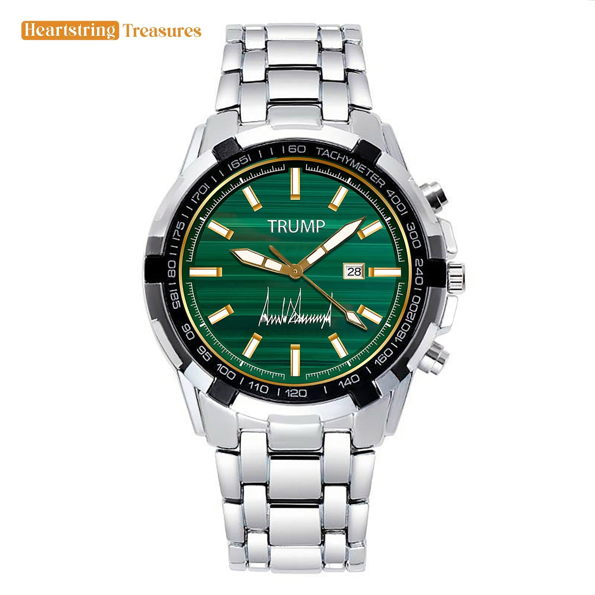 TRUMP Watch 2025 - Green Jewel Dial - Gift Watch for Fans
