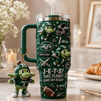 New York Jet Football Aurora 40oz Tumbler