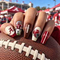 Tuscaloosa Football Fan Press On Nails