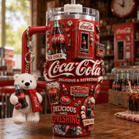Classic Red Soda Dazzle 40oz Tumbler