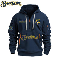 Milwaukee Script White Baseball Hoodie