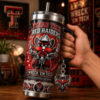Lubbock Red Raider Glam 40oz Tumbler