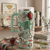 Punk Rock Green Dazzle 40oz Tumbler