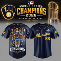 Milwaukee Navy Diamond Baseball Jersey
