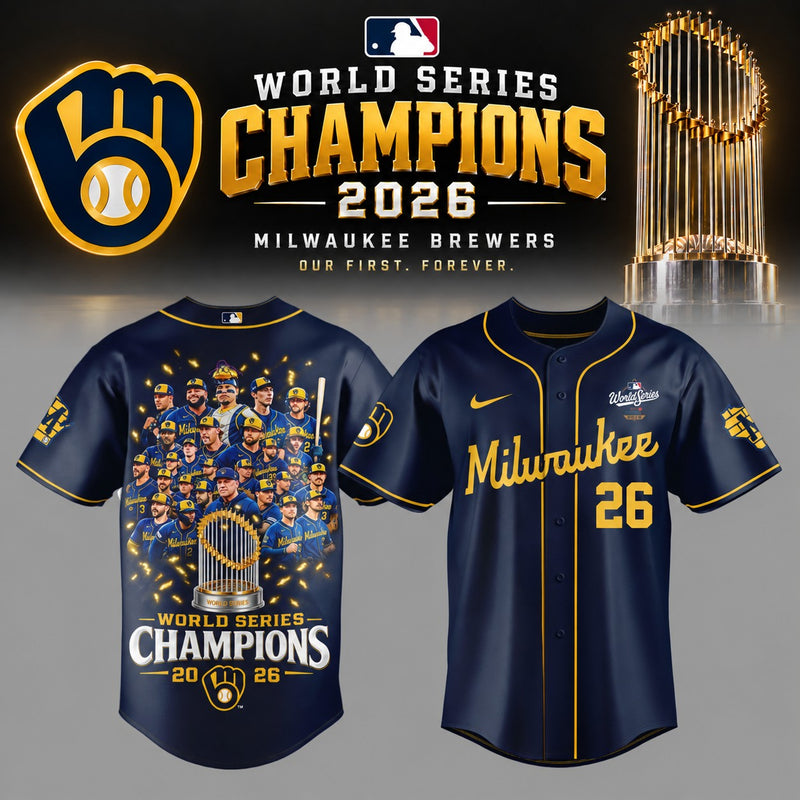Milwaukee Navy Diamond Baseball Jersey