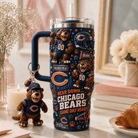 Chicago Football Glam 40oz Tumbler
