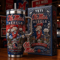 Oxford Rebel Football Luxe 40oz Tumbler