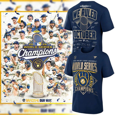 Milwaukee Navy Diamond Baseball T-Shirt