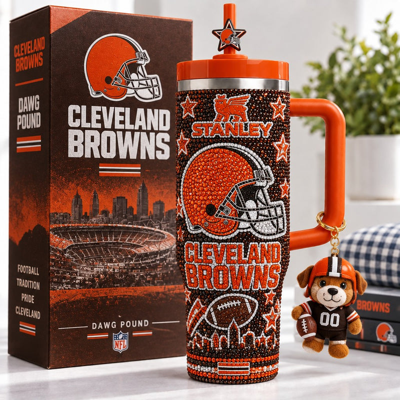 Cleveland Football Luxe 40oz Tumbler
