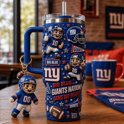 New York Giant Football Dazzle 40oz Tumbler