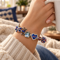 Buffalo Football Fan Charm Bracelet