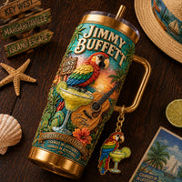 Island Margarita Parrot Gilded 40oz Tumbler