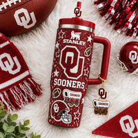 Norman Sooner Football Dazzle 40oz Tumbler