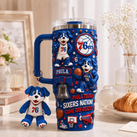 Philadelphia Basketball Glam 40oz Tumbler