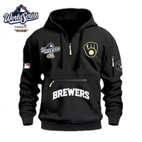 Milwaukee Navy Hooded Baseball Hoodie