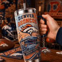 Denver Football Jewel 40oz Tumbler