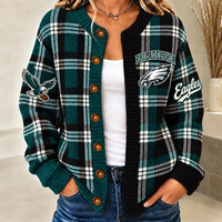 Philadelphia Plaid Knit Women's Cardigan