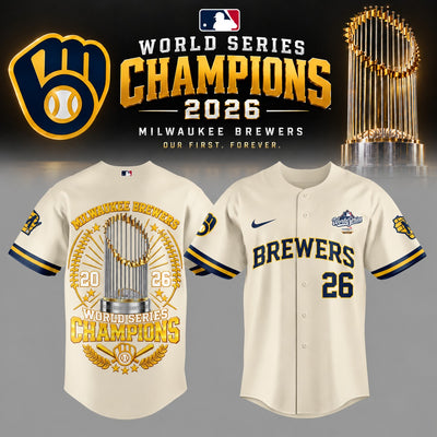 Milwaukee Trophy Cream Baseball Jersey