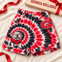 Athens Tie-Dye Spiral Cuffed Shorts