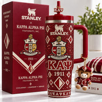 Crimson and Cream Fraternity Aurora 40oz Tumbler