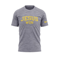 Milwaukee Faith Cross Grey Heather Baseball T-Shirt