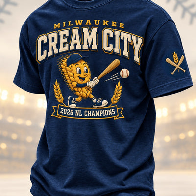 Milwaukee Hometown Script Baseball T-Shirt