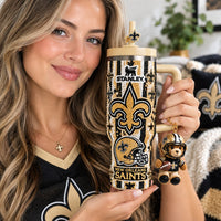 New Orleans Football Bling 40oz Tumbler