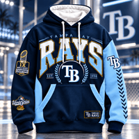 Tampa Bay Baseball White Varsity Hoodie