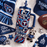 Tennessee Titan Football Bling 40oz Tumbler