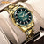 TRUMP Watch 2025 Luxury Gold – Mystic Green Dial  – Gold Watch for Men