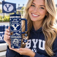 Provo Cougar Football Bling 40oz Tumbler