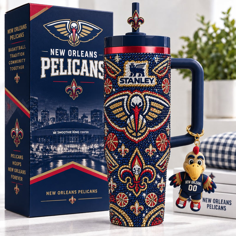 New Orleans Basketball Jewel 40oz Tumbler
