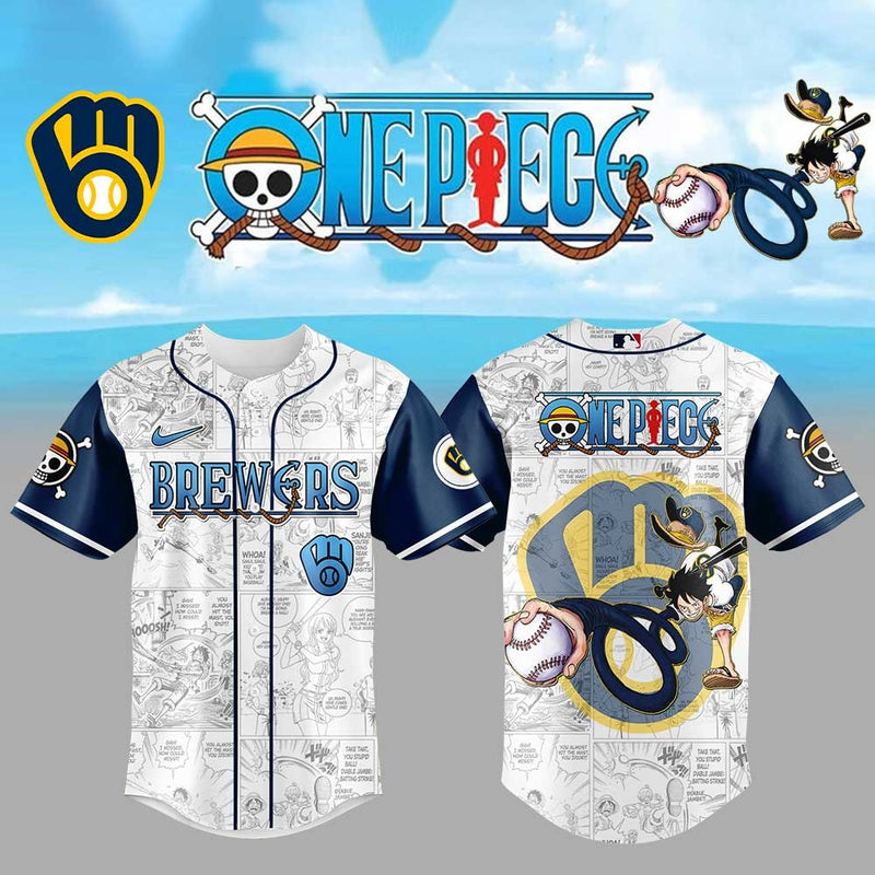 Milwaukee Pirate Manga Night White Baseball Jersey