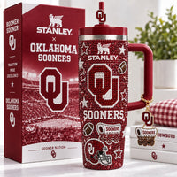 Norman Sooner Football Dazzle 40oz Tumbler